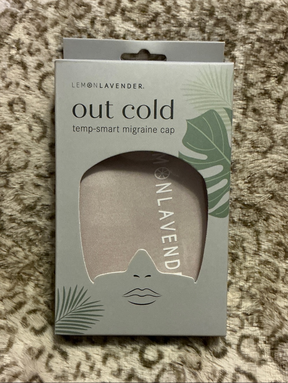 Lemon Lavender Out Cold Temp-Smart Migraine Cap - Light Gray
